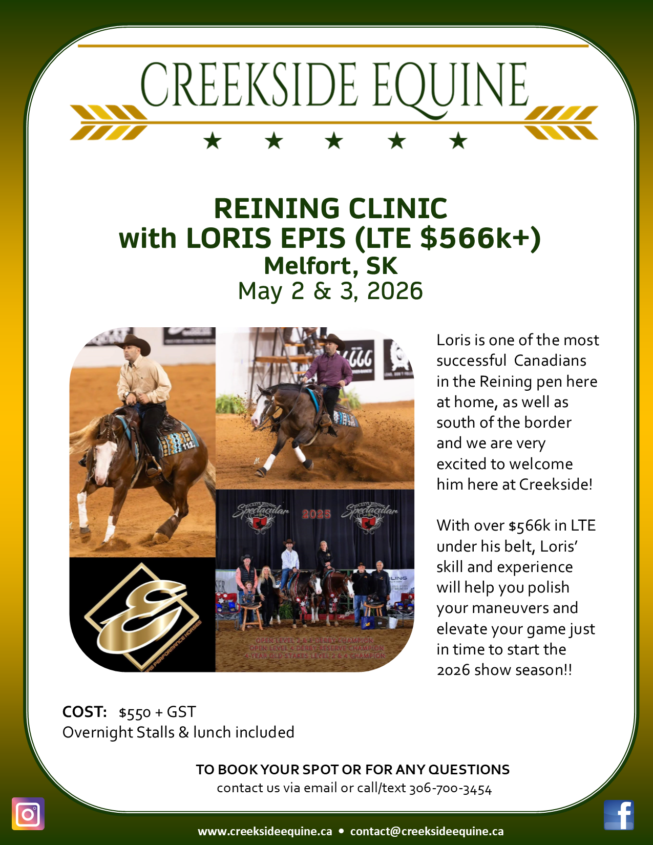 Loris Epis Reining Clinic
